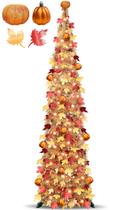 Fall Tree TURNMEON de 5 pés com temporizador de 50 luzes brancas quentes Fall Tree TURNMEON de 5 pés com temporizador de 50 luzes brancas quentes