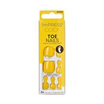 False Nail KISS Impress No Glue Press-On Toe Nails Amarelo False Nail KISS Impress No Glue Press-On Toe Nails Amarelo