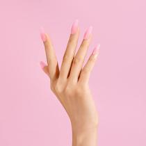 False Nails KISS GoldFinger Gel Glam, capa completa e longa