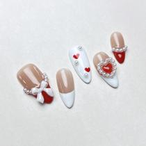 False Nails MAGLFELL Luxury Medium Ammond Impresso em 3D