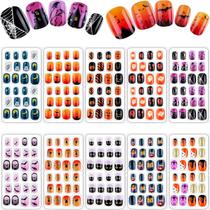 False Nails Maitys 240 unidades para crianças, outono, ação de graças, meninas
