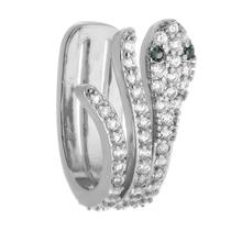 Falso Piercing Brinco Cobra Pequeno Argola Feminino