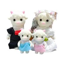 Família De Animais Da Floresta Em Miniatura Para Crianças, Figuras De Rena E Panda, Brinquedos De