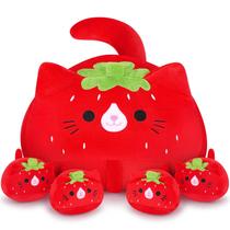 Família de bichos de pelúcia com início auspicioso: Strawberry Cat