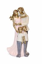 Família Decorativa - Casal e 2 Meninos - 24cm - Espressione Família Decorativa - Casal e 2 Meninos - 24cm - Espressione