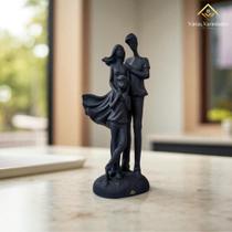 Família Decorativa com Filho em Gesso 27 cm Decoração Moderna VÁRIAS VARIEDADES