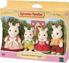 Família dos Coelhos Chocolate Sylvanian Families Epoch
