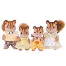 Família dos Esquilos Noz Sylvanian Families Bege Família dos Esquilos Noz Sylvanian Families Bege