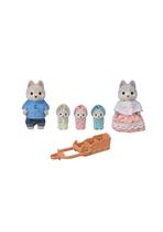 Família dos huskys brinquedo sylvanian families infantil