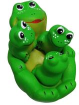 "Família Sapo em Cerâmica -