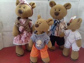 Família Urso Artesanal em Soft