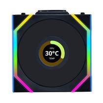 Fan 120mm lian li uni fan sl wireless lcd reverse blade argb preto 12rsllcd1w1b