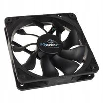 Fan 120mm Ventoinha de alta performance Cooler Akasa Viper Ventilador PWM 4 Pinos Alto Fluxo de Ar CFM 83 Black