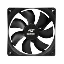 Fan Cooler 120mm Ventoinha Pc 12cm Preto Sem Led Full Black