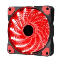 Fan Cooler Gamer Led Vermelho 120mm 4 Pinos Ventoinha PC Gabinete Ventoinha Gamer Led Vermelho