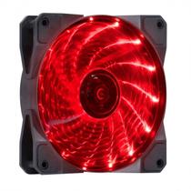 Fan/cooler vx gaming v.lumi 15 pontos de led 120x120 vermelho - vlumi15r