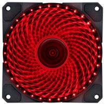 Fan/cooler vx gaming v.lumi 33 pontos de led 120x120 vermelho - vlumi33r - VINIK