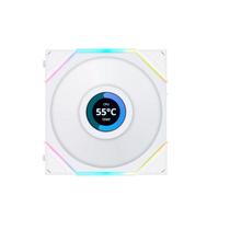Fan Gamer Lian Li, Uni Fan, TL LCD, 120MM, Reverse Blade, Branco, Pwm RGB - 12RTLLCD1W