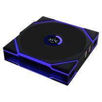 Fan Lian Li UNI TL LCD Wireless, pacote individual de 120 unidades, preto
