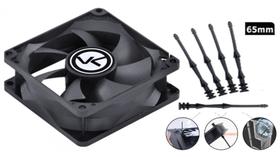 Fan P/ Gabinete 120mm Preto - Cf120 - Com 4 Fixadores de 65 mm