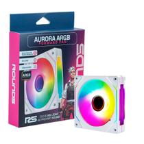 Fan Round5 Aurora Forward 120mm PWM ARGB Branco Fan Round5 Aurora Forward 120mm PWM ARGB Branco