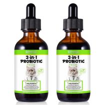 FANGCUN Probióticos 3 em 1 para Digestão de Gatos 2 x 60 ml FANGCUN Probióticos 3 em 1 para Digestão de Gatos 2 x 60 ml
