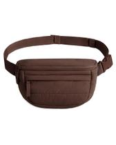 Fanny Pack BAGSMART Puffy Lightweight para mulheres e café Fanny Pack BAGSMART Puffy Lightweight para mulheres e café