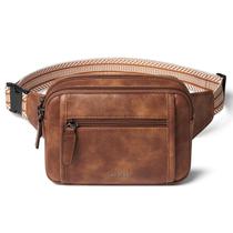 Fanny Pack LATMAP 3L Unissex Marrom - Com Zíper Triplo Fanny Pack LATMAP 3L Unissex Marrom - Com Zíper Triplo
