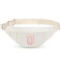 Fanny Pack MAXTOP, inicial bege personalizada para mulheres Fanny Pack MAXTOP, inicial bege personalizada para mulheres