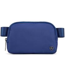 Fanny Pack Pander Cross Body para mulheres, nylon perene azul