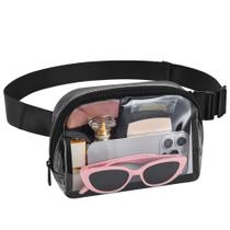 Fanny Pack UEASE Clear para mulheres e homens, preta Fanny Pack UEASE Clear para mulheres e homens, preta