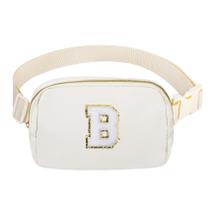 Fanny Pack VOROLO com letra inicial personalizada White Girl Fanny Pack VOROLO com letra inicial personalizada White Girl