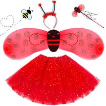 Fantasia Abelha Infantil Carnaval Festa Abelhinha Acessórios