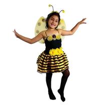 Fantasia Abelha Infantil de Carnaval Com Asas
