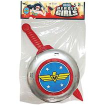 Fantasia acessorio escudo herois girl 42cm leplastic Fantasia acessorio escudo herois girl 42cm leplastic
