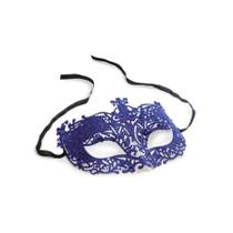 Fantasia Acessório Mascara Elegância Azul Festa Carnaval 01 Unidade Cromus