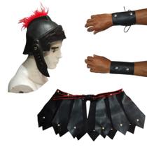 fantasia adereço de gladiador romano, kit gladiador, carnaval e festas - Usina de Arte