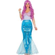 Fantasia Adulta Feminina de Carnaval Vestido com Cauda de Sereia Super Luxo Modeladora Fantasia Adulta Feminina de Carnaval Vestido com Cauda de Sereia Super Luxo Modeladora