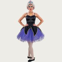 Fantasia Adulta Feminina Úrsula Cosplay Vilã da Pequena Sereia Luxo Cosplay Carnaval Festa Halloween