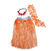 Fantasia Adulto Havaiana Festa Temática Tropical Luau Carnaval Hawaiana: Saia + Colar + 2 Tiaras Flores Cores Sortidas Fantasia Adulto Havaiana Festa Temática Tropical Luau Carnaval Hawaiana: Saia + Colar + 2 Tiaras Flores Cores Sortidas