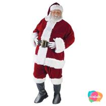 Fantasia adulto papai noel veludo ultra luxo