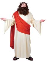 Fantasia Adulto Plus Size Jesus Fun World com Túnica, Peruca e Barba