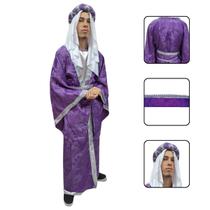 Fantasia Adulto Rei Mago Belchior Luxo Com Acessórios Fantasia Adulto Rei Mago Belchior Luxo Com Acessórios