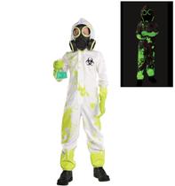Fantasia Amscan Glow In The Dark Hazmat para crianças grandes (12-14)