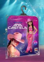 Fantasia Ana Castela Roupa Conj. completo c/ Chapéu Original - Super Magia