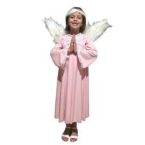Fantasia Anjo com Asa Infantil feminina