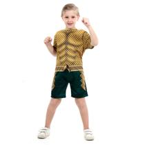 Fantasia Aquaman Infantil Curto - DC Aquaman