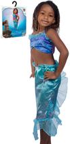 Fantasia Ariel Pequena Sereia Infantil Filme Original Disney