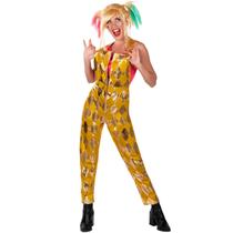 Fantasia Arlequina Macacão Aves de Rapina Adulto