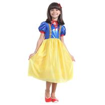 Fantasia As Princesas Infantil Vestido de Princesa Rubi com Capa e Tiara Sulamericana 927001